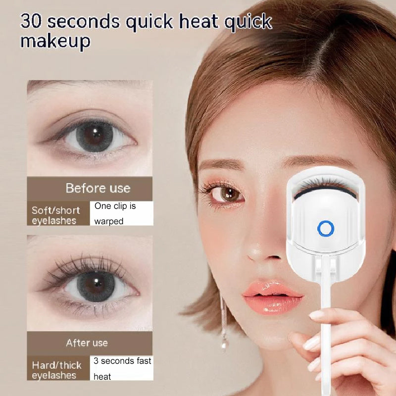 Portable Electric Heated Eyelash Curler – Long-Lasting Curl