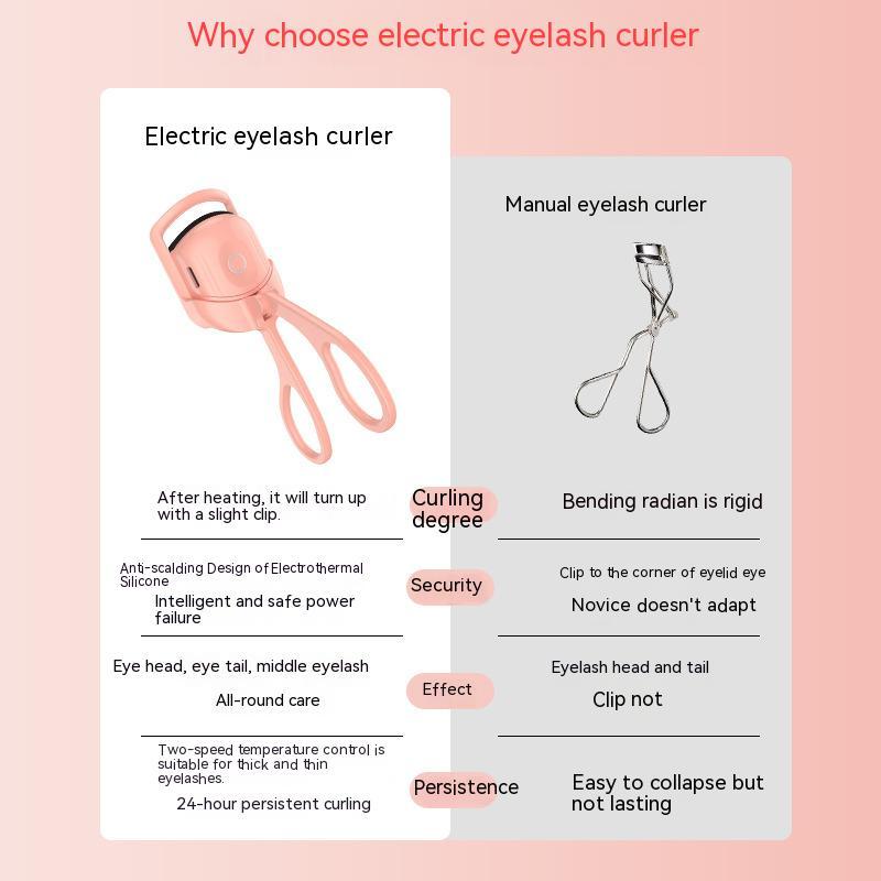 Portable Electric Heated Eyelash Curler – Long-Lasting Curl