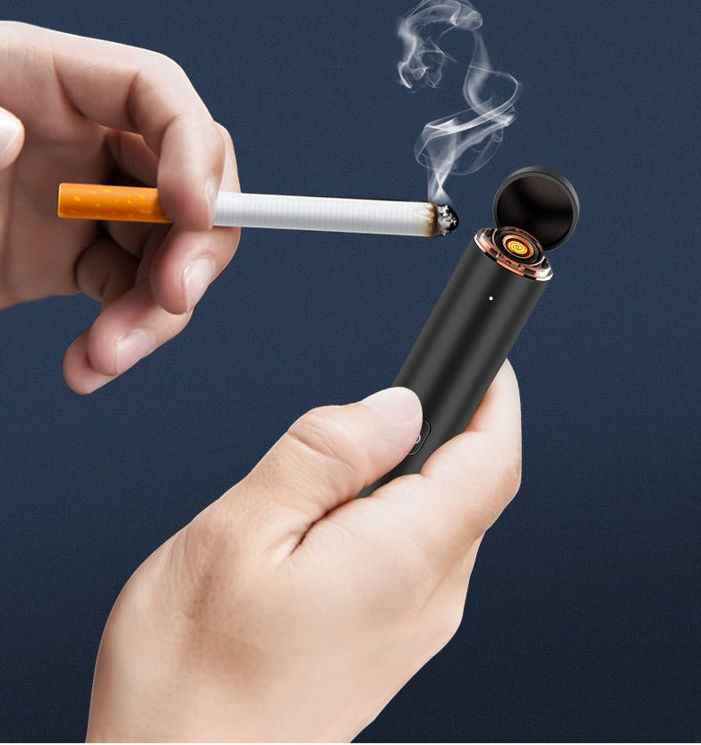 Electronic cigarette lighter razor